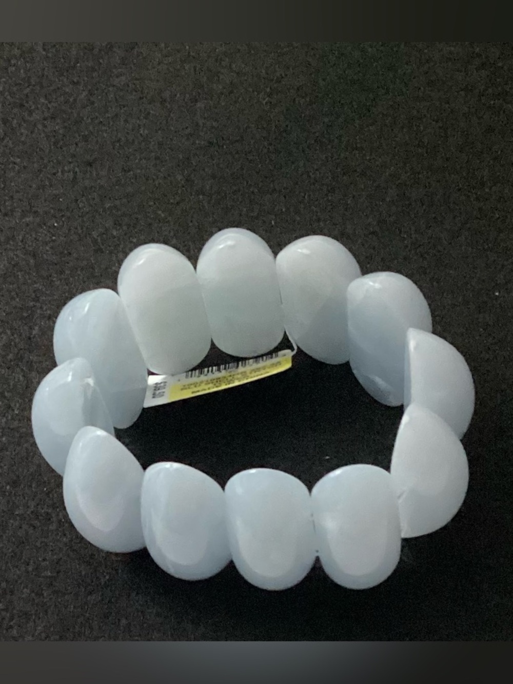 I.N.C. International Concepts Light Blue Chunky Plastic Shell Stretch Bracelet - Picture 5 of 7